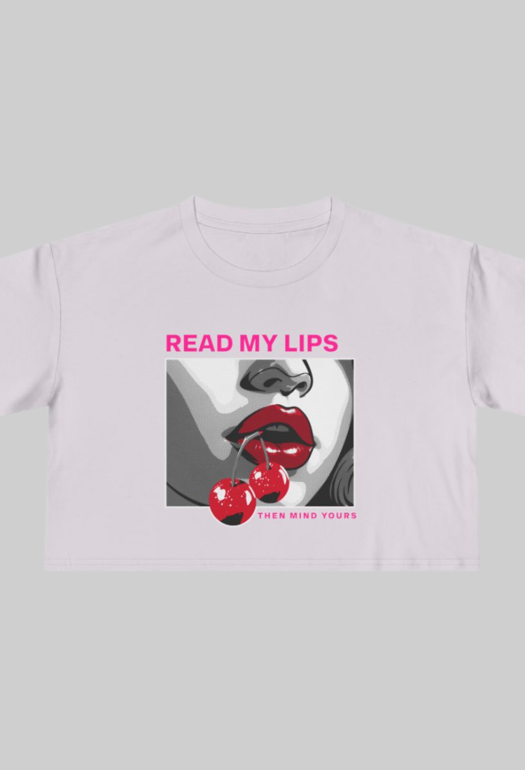 Read My Lips Crop Top