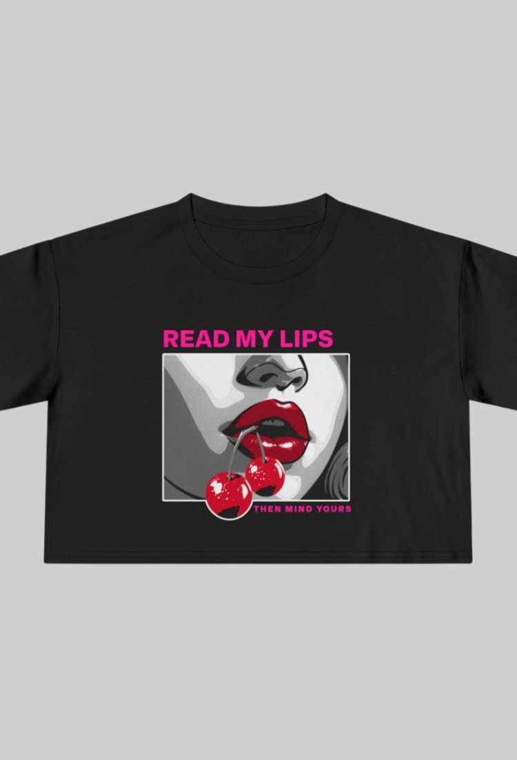 Read My Lips Crop Top