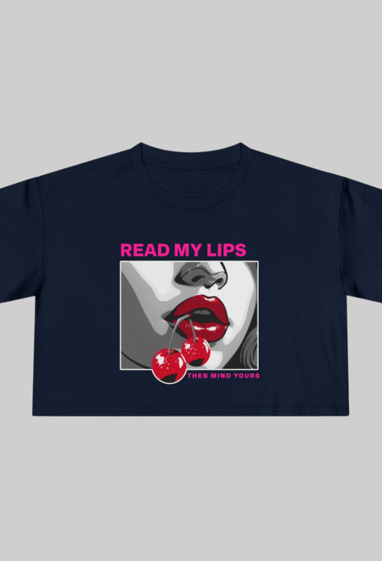 Read My Lips Crop Top