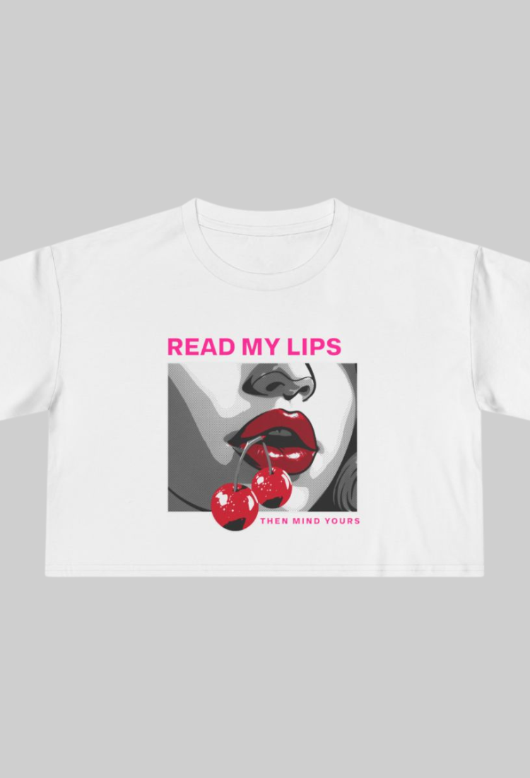 Read My Lips Crop Top