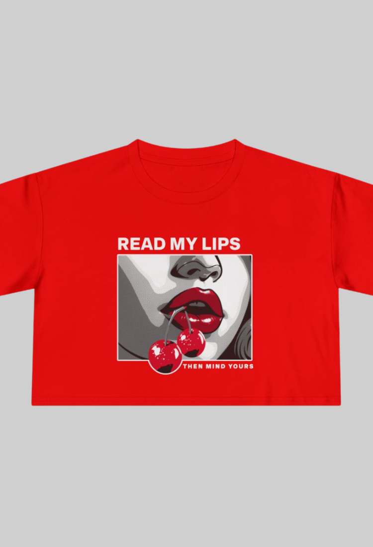 Read My Lips Crop Top