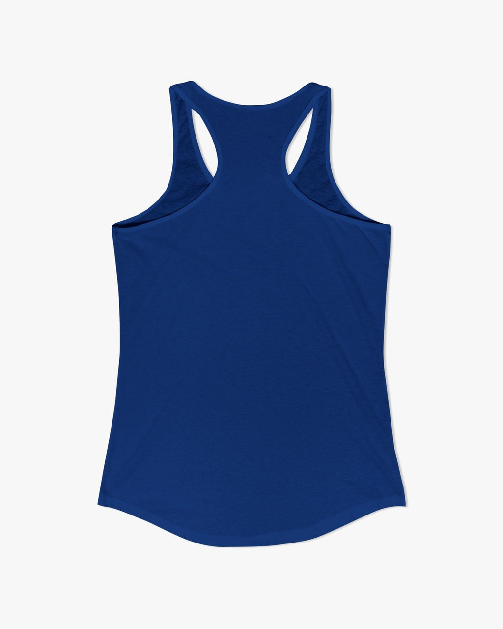 Blue tank top on a white background