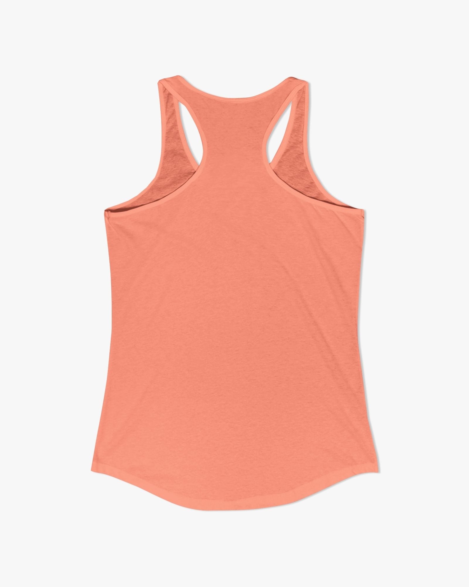 Peach-colored tank top on a white background