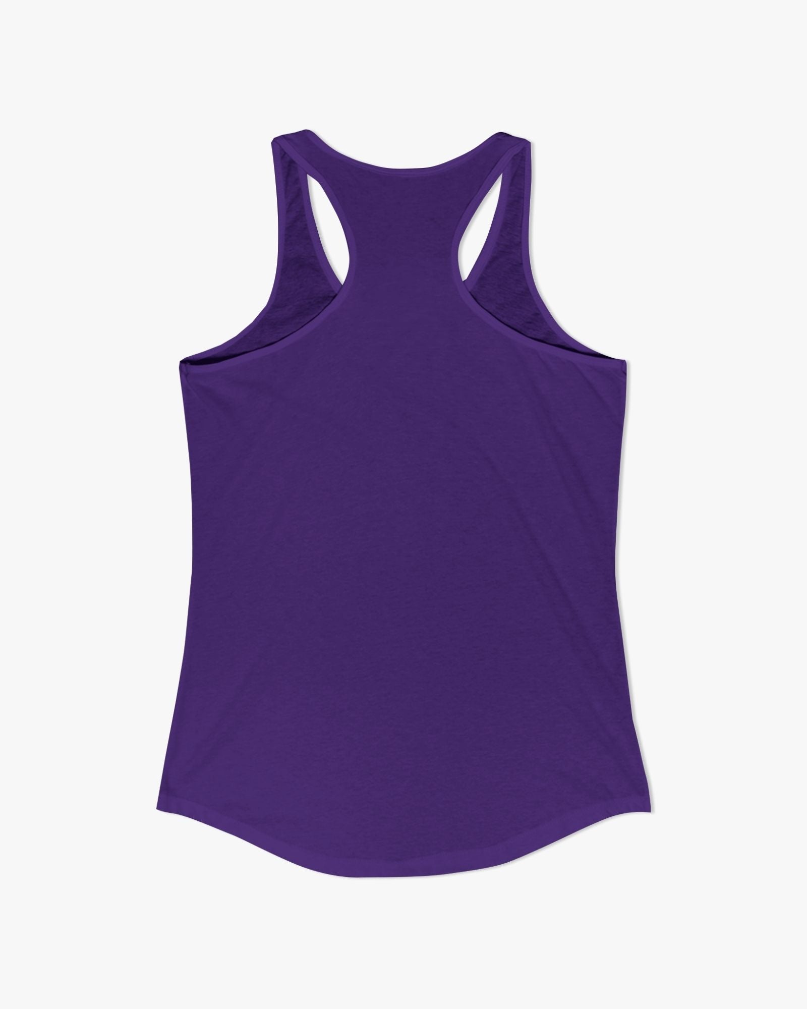 Purple tank top on a white background