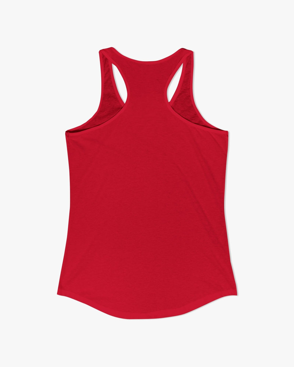 Red tank top on a white background