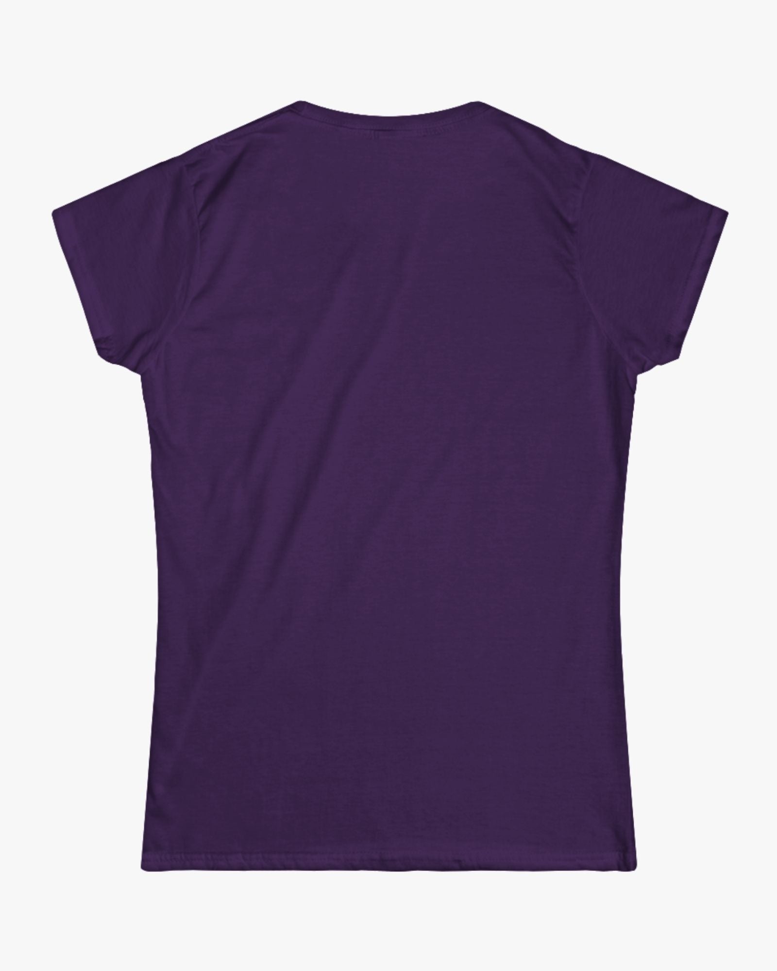 Purple t-shirt on a white background