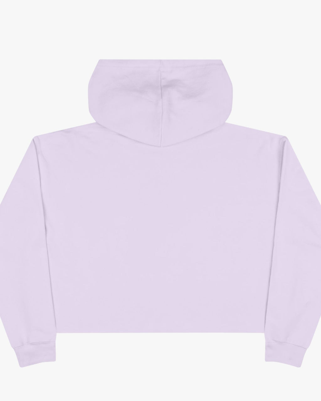 Lavender hoodie on a white background