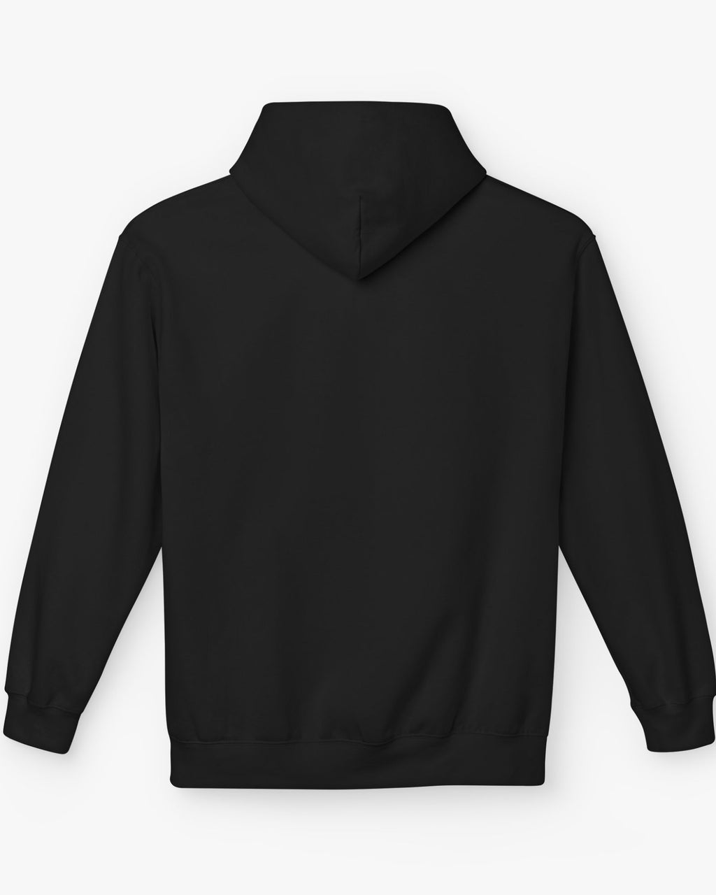 Black hoodie on a white background