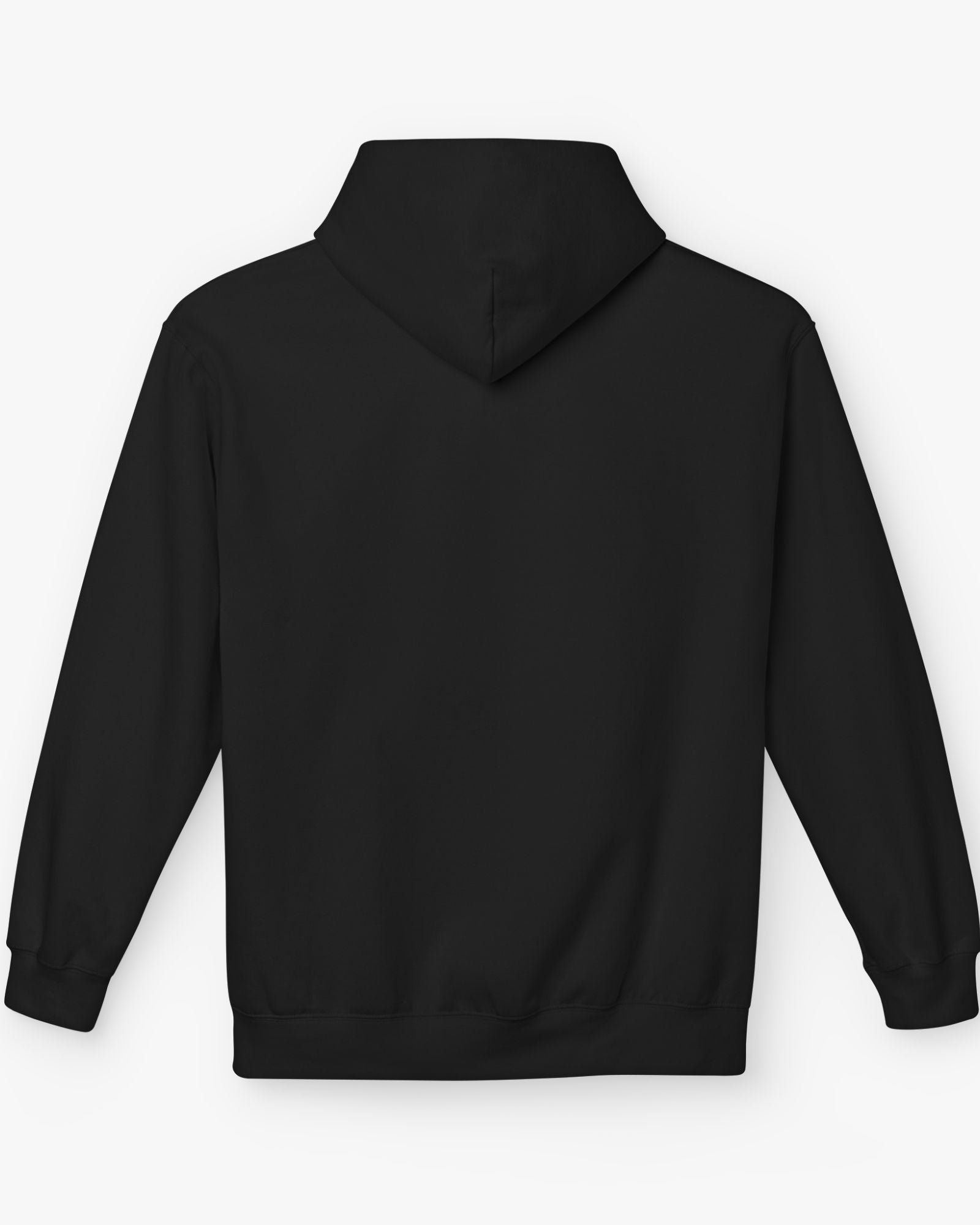 Black hoodie on a white background